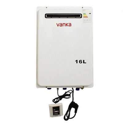 Grande scaldabagno esterno a gas da 16 litri montato a parete scaldabagno esterno senza serbatoio 220V