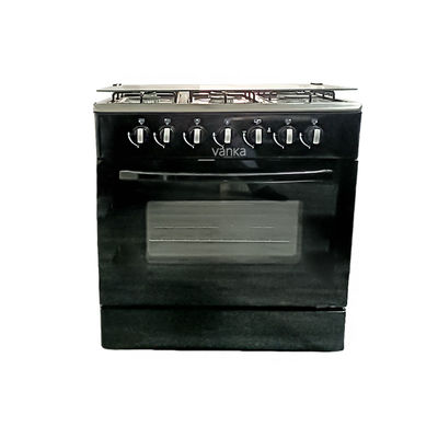 Forno a gas multifunzionale a 4 bruciatori con convezione e porta cucina in vetro temperato integrato per uso domestico e RV