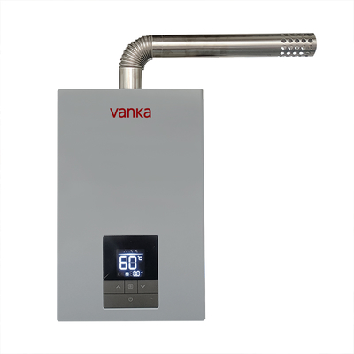 Scaldabagno a gas senza serbatoio da 16L a temperatura costante, facile da installare, design senza tubi piegati