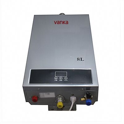 Scaldabagno a gas propano portatile da 8L con controllo termostatico, montaggio a parete