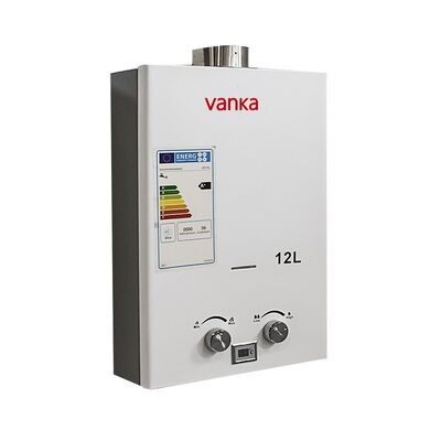 Scaldabagno a gas ad alta efficienza con scarico forzato digitale, sistema di accensione elettronica