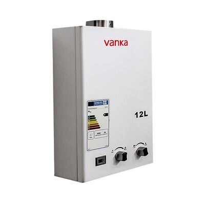 Scaldabagno a gas a scarico forzato con temperatura digitale regolabile, alta efficienza, capacità da 12L a 24L per uso domestico, alberghiero e commerciale