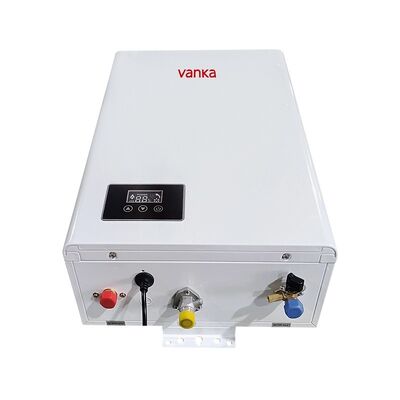 Scaldabagno a gas digitale termostatico bianco da 16L, a scarico singolo, a risparmio energetico, funzionamento silenzioso