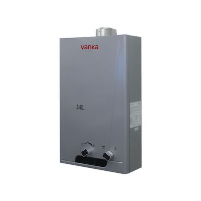 Scaldabagno a gas senza serbatoio 24L Acqua calda istantanea Compatibile con GPL e gas naturale Progettazione portatile Alta efficienza